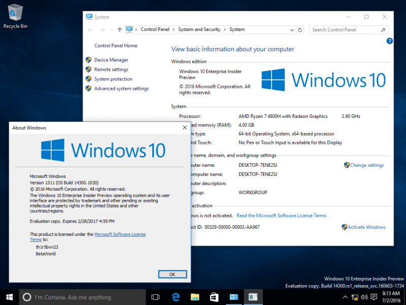 文件:Windows 10-10.0.14300.1030-Version.png