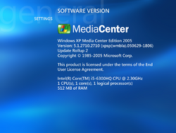 Windows XP Media Center Edition 2005-5.1.2710.2710-Version.png