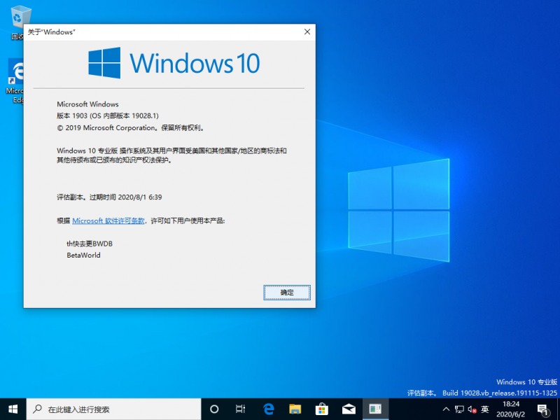 文件:Windows10-10.0.19028.1-Version.png