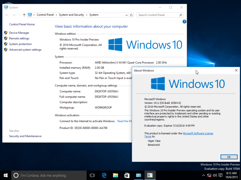 文件:Windows10-10.0.10564.0-Version.png