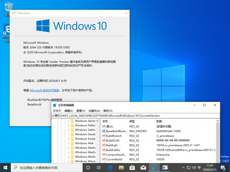 文件:Windows10-10.0.19559.1000-Version.png